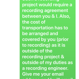 Scam Artists who target recording studios